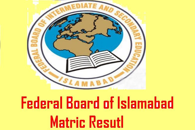 BISE Federal Board Matric Result 2023 Islamabad