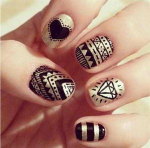 new trend eid nail polish art design
