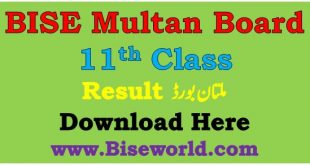 Multan 11th Class Result 2023 Annual Exam Punjab Board