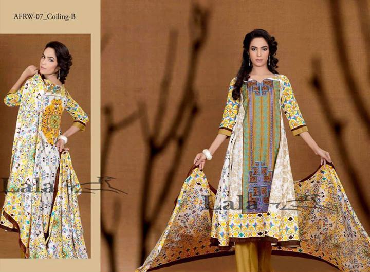Lala Textiles Afreen Winter Party Wear Dress Collection 2013-14 For Women (10)