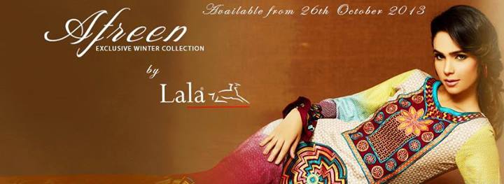 Lala Textiles Afreen Winter Party Wear Dress Collection 2013-14 For Women (2)