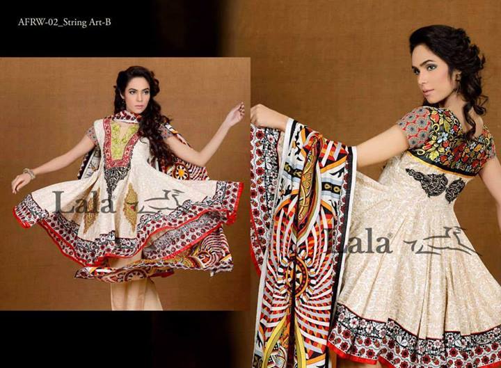 Lala Textiles Afreen Winter Party Wear Dress Collection 2013-14 For Women (3)