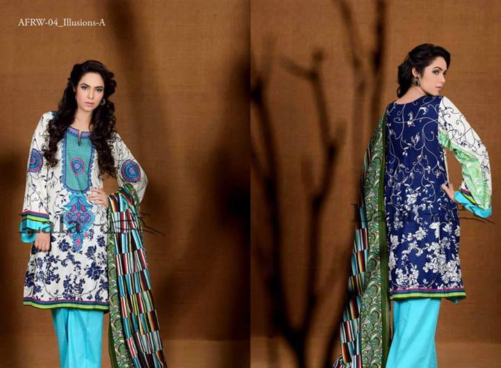 Lala Textiles Afreen Winter Party Wear Dress Collection 2013-14 For Women (4)