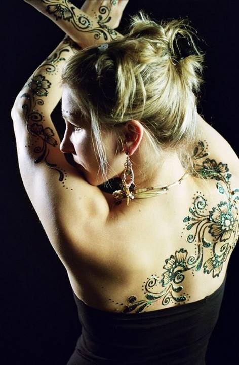 Shoulder Back Henna Designs 2015