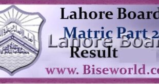 Full Gazette Lahore Board 10th Class Result 2023 Announced