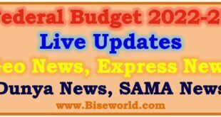 Budget 2023 Geo, Express News Live Updates Govt of Pakistan