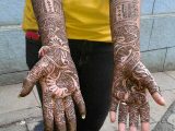 USA Baby Hands Henna Designs