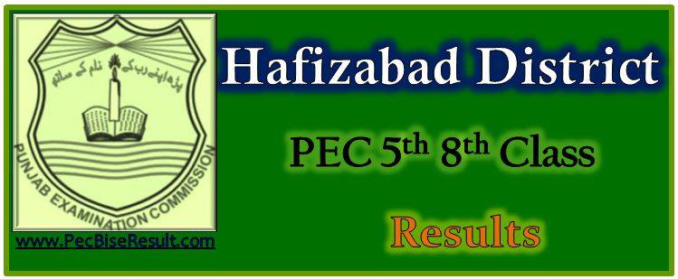 Five Eight Class Resul 2017 Hafizabad