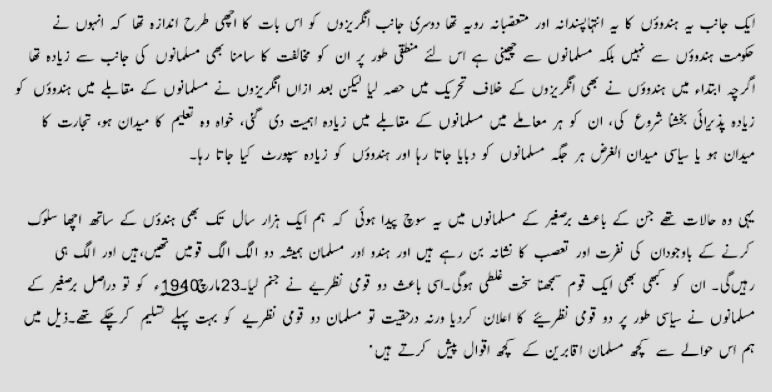 Pakistan Resolution Day Article in Urdu