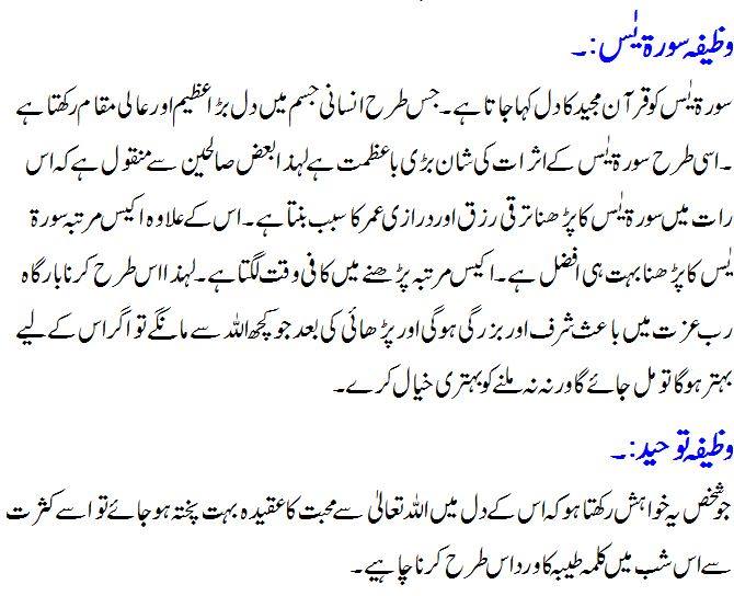 15 Shabe Barat Wazaif in Urdu