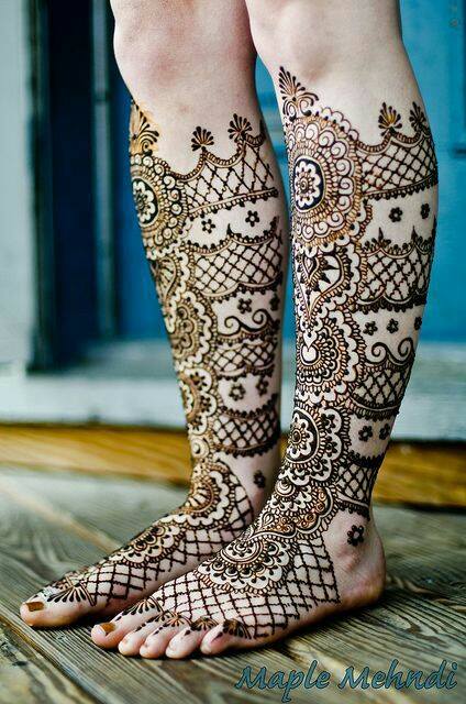 Indian Feet Mehndi Designs 2017-18