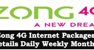 How to Subscribe Zong 4G Internet Packages Daily Weekly Monthly Details 2021