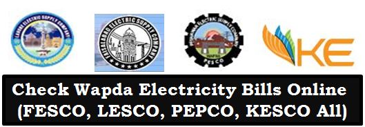 Online Check WAPDA Electricity Bills (Lesco, Fesco, Pepco, Kesco All) Download