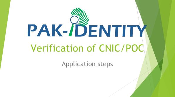 Check Pakistan Natinoal Identity Card Verification