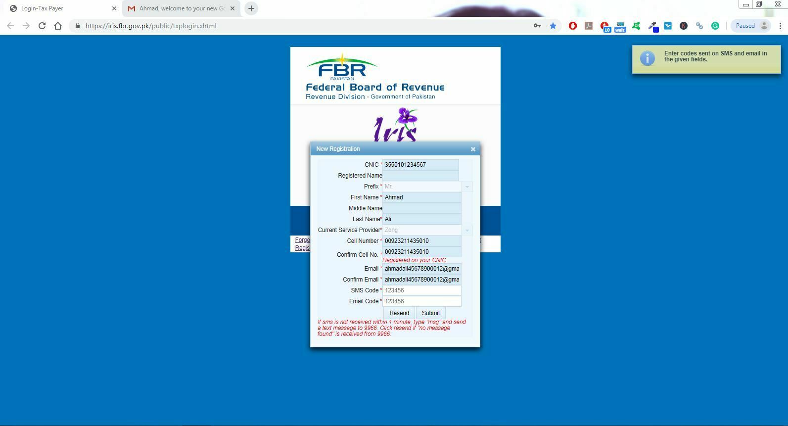 How to Register for Income Tax Return Online FBR Registration