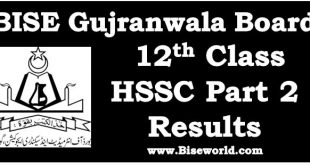 Gujranwal Inter Part 2 Result 2022