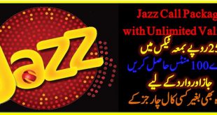 Unlimited Validiy Offer Jazz Call Package