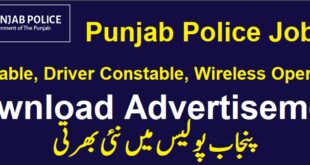 Punjab Police Constable & Lady Constable Jobs 2022 (11494)