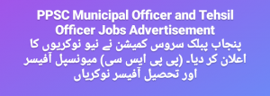 PPSC Municipal & Tehsil Officer Jobs 2022 Online Apply