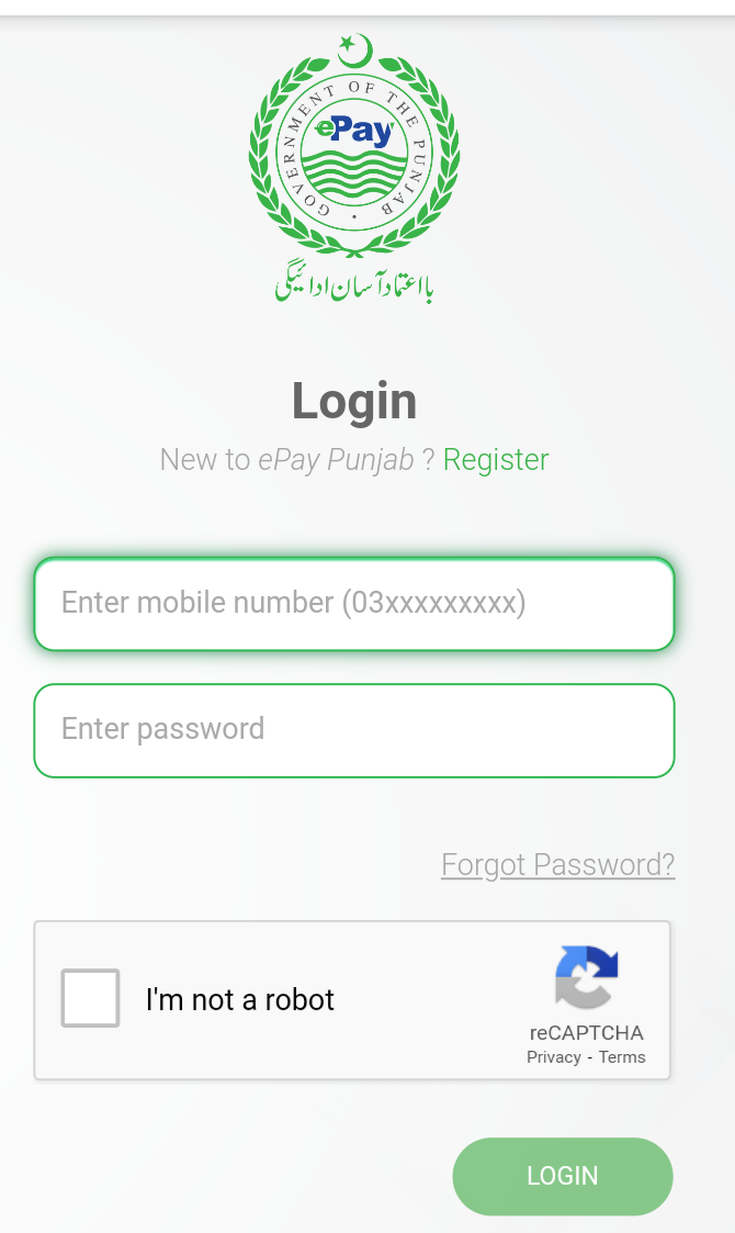 ePay Punjab Online Tax Payment System Application Download now. Epay tax playstore epay application download epay Punjab online tax payment system. Read terms and conditions and how to register epay.