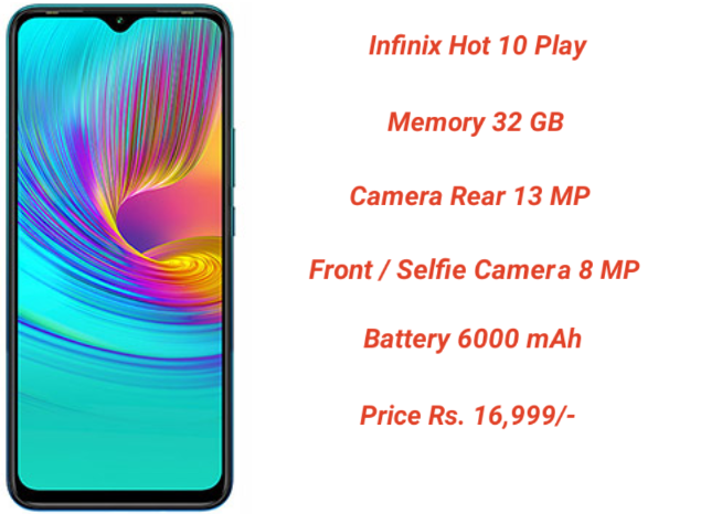 infinix Hot 10 Play Price in Pakistan