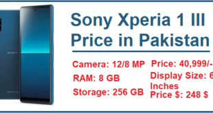 Sony Xperia 1 III Price in Pakistan