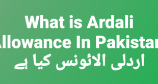 What is Ardali Allowance In Pakistan