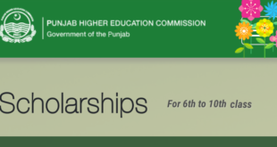 Punjab Matric Students Scholarships For Female Students