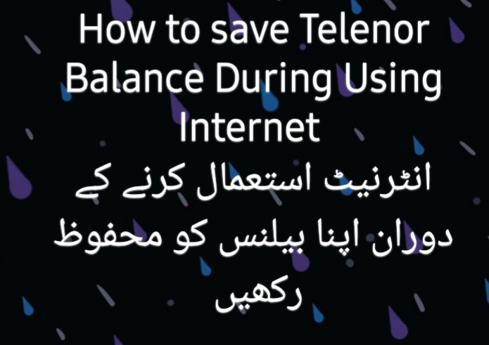 Telenor Balance Save Code Using Internet 2022