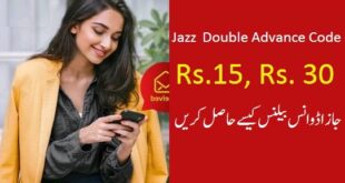 Double Jazz Advance Rs.30 Code Activation 2022