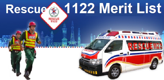 Check Online Rescue 1122 Merit List Selected Candidates
