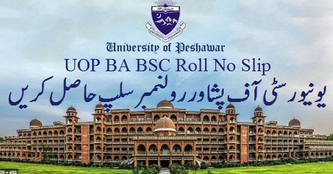 UOP BA BSC Roll No Slip University of Peshawar KPK