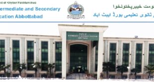 Abbottabad Board Matric Annual Exam Result 2022