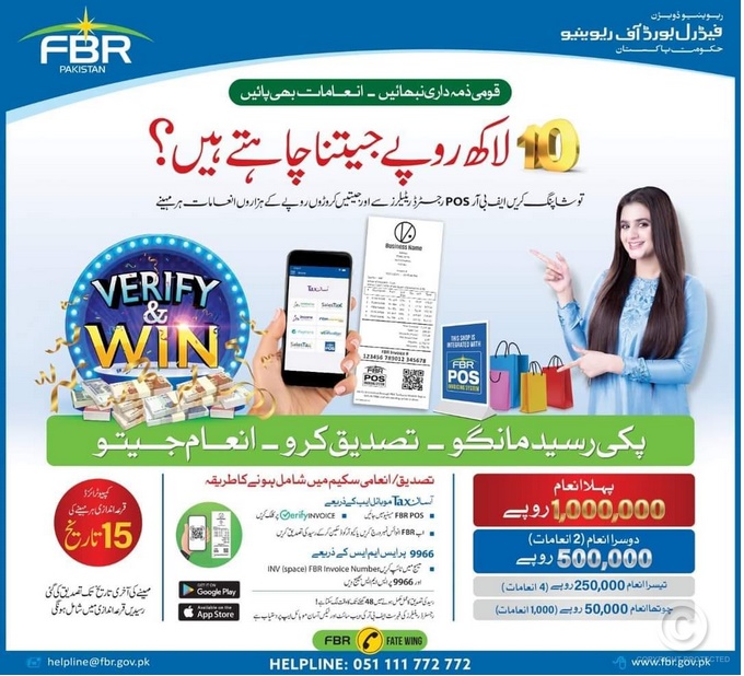 FBR Lucky Draw Result 15 February 2022