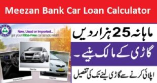 Meezan Bank Car Loan Calculator Features/Eligibility