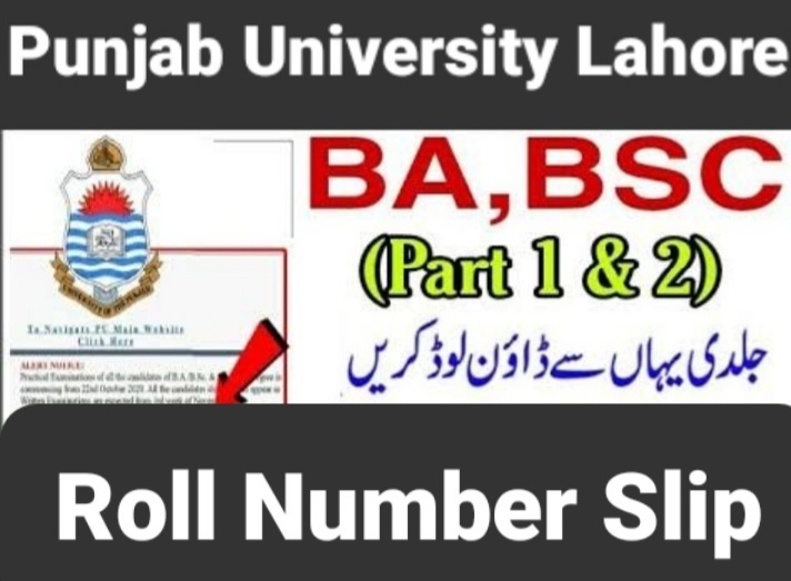 Punjab University Roll No Slip 2022 Annual Exam