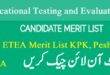 ETEA Merit List 2022 KPK Peshawar Jail Warden Jobs