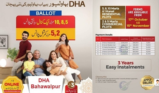 DHA Bahawalpur Balloting Quetta Result 2022 Plots for Sale