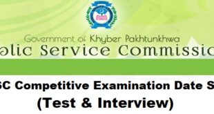 KPPSC Competitive Examination Date Sheet 2023 (Test & Interview)