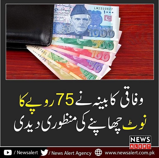 Ministry of Finance Approves Rs 75 Pakistani Note