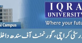 Iqra University Admission 2023 Last Date BS BE Program