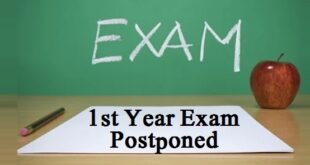 1st Year Exams Postponed 2022 by PBCC Notification