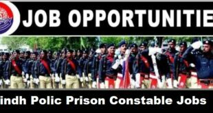 Sindh Police Jobs 2022 Advertisement for Prison Constable/Lady Constable