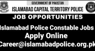 Islamabad Constable Police Jobs 2022 (BPS-07) 1658 Posts