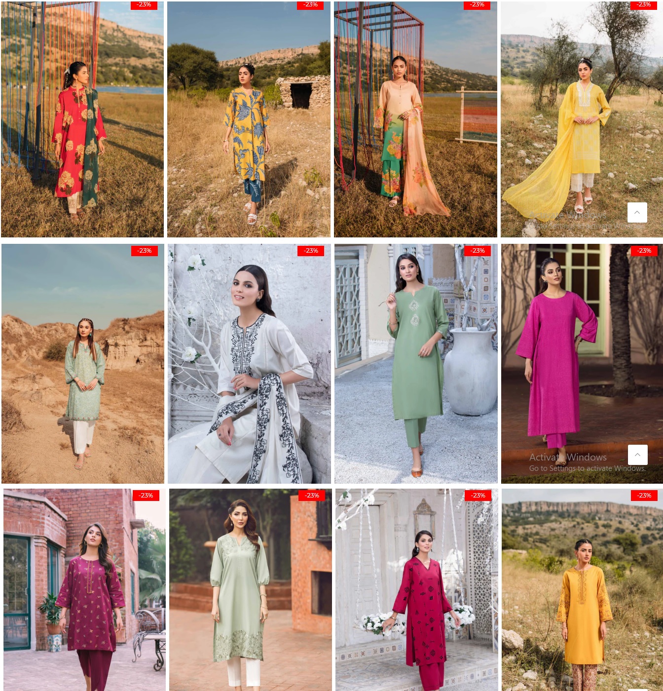 Nishat Linen Sale 2023 with Price Women Summer Dresses Independence Day
