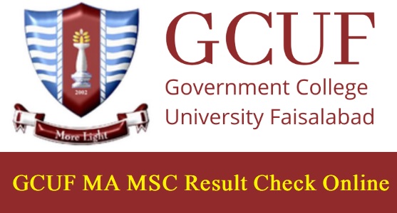 GCUF MA MSC Result 2022 GC University Faisalabad