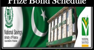 Pakistan National Savings Prize Bond Schedule 2023