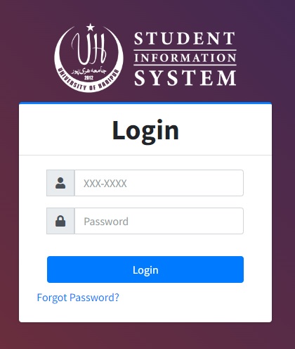 UOH Student Portal University of Haripur