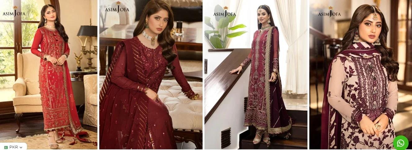 Asim Jofa Jhilmil Collection 2023 Online Booking