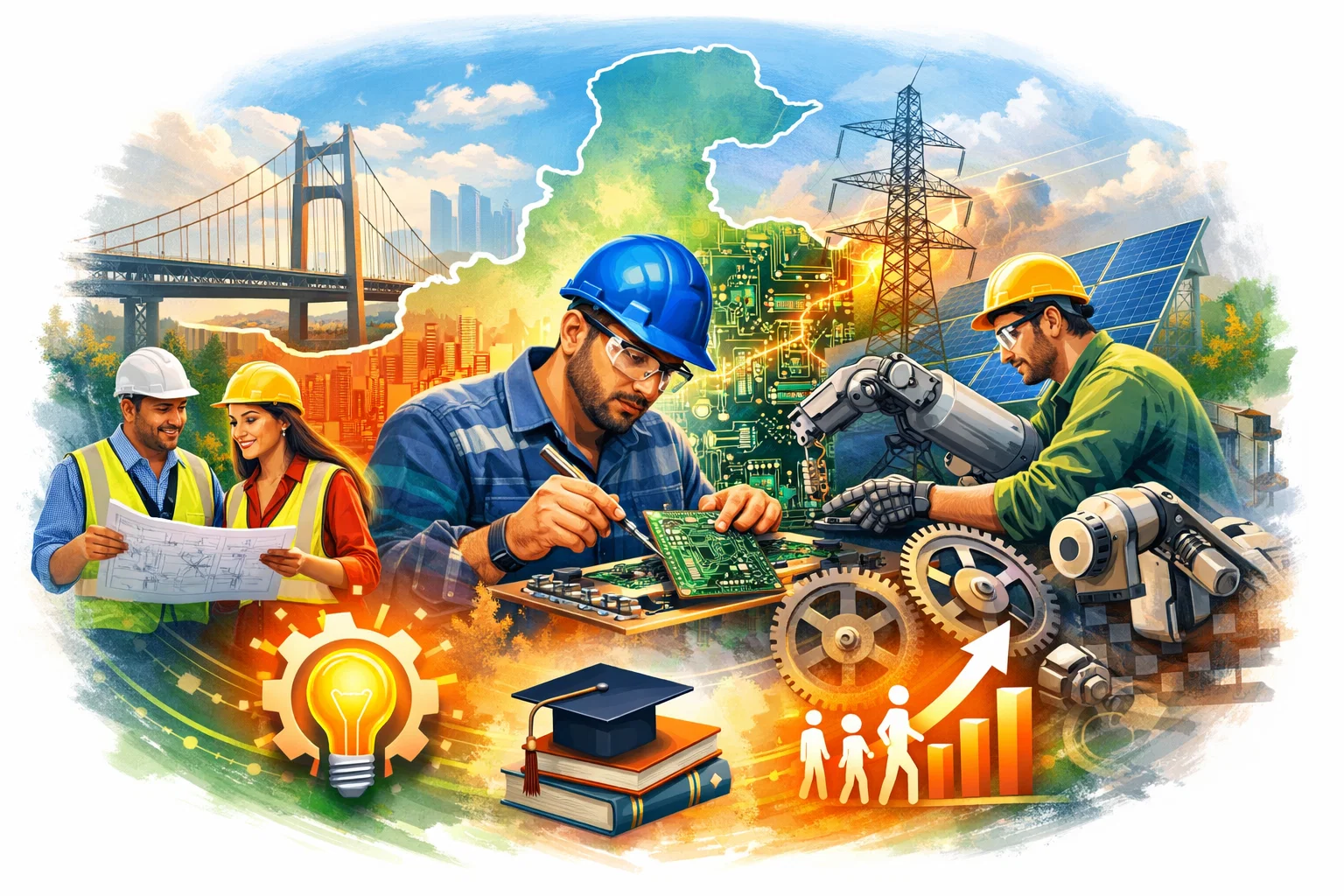 Engineering careers and fields growth in Pakistan